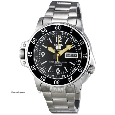 Seiko 5 Sport Black Dial Mens Watch SKZ211K1