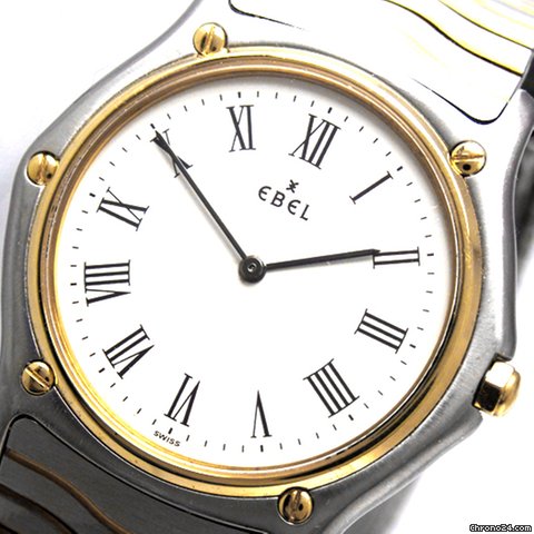 Ebel "Classic Wave", medium, Stahl/Gold