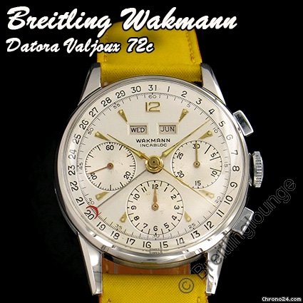 Breitling Wakmann  Datora  Dato-Compax Valjoux 72C