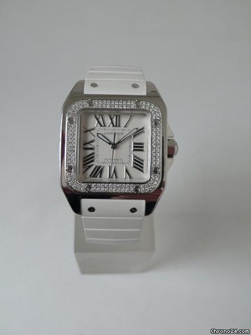 Cartier Santos 100 MM Rubber