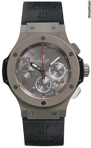 Hublot Big Bang Titanium Case Black Leather Strap Chronograph Mens Watch 320-UI-440-RX