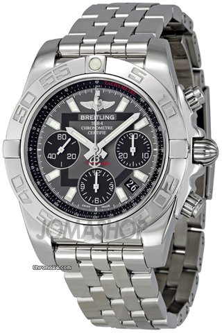 Breitling Chronomat 41 Grey Dial Steel Automatic Mens Watch AB014012-F554SS