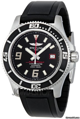 Breitling Superocean 44 Black Dial Steel Automatic Mens Watch A1739102-BA76BKPD