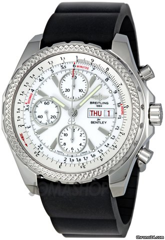 Breitling Bentley GT Ice White Dial Chrono Mens Watch A1336212-A726BKRD