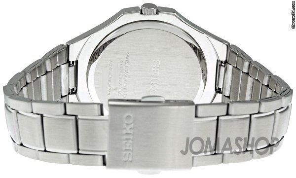 replica Seiko Black Dial Stainless Steel Mens Watch SGEF61 WATCHES 1 
