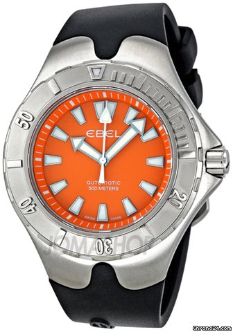 Ebel Sportwave Aquatica Orange Dial Automatic Mens Watch 1215583