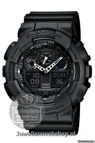 Casio GA-100-1A1ER G-Shock horloge BLACK