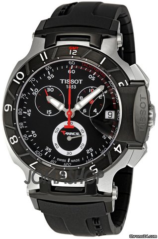 Tissot T-Race Black Dial Chronograph Mens Watch T0484172705100