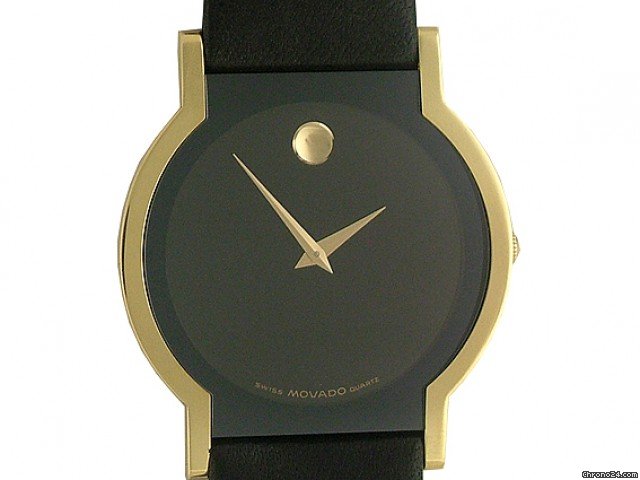 Movado Museum Watch 18kt Gelbgold Vintage 33mm