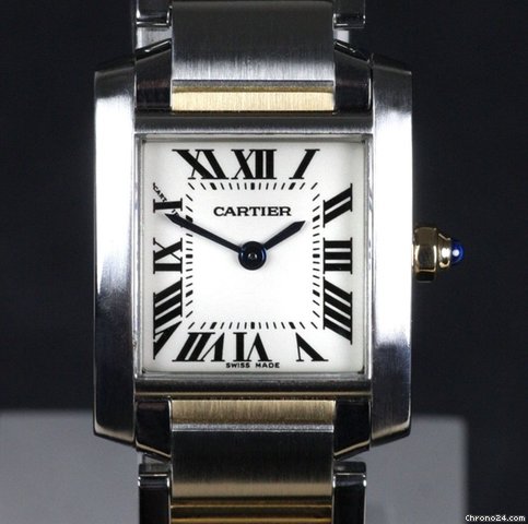 replica Cartier Tank Francaise 18k/SS Ladies WATCHES 1 