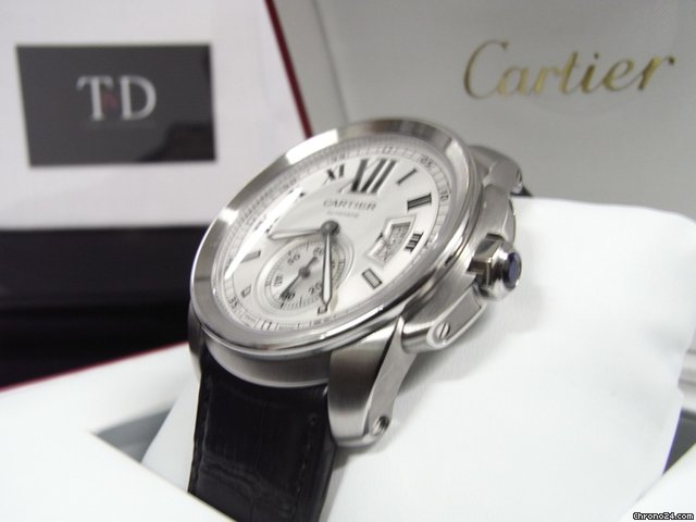 replica Cartier Calibre de Cartier Steel New Box and Paper 2012 W7100037 WATCHES 1 