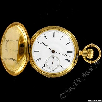 replica Breitling - Laederich pocket watch 18 Kt Gold WATCHES 1 