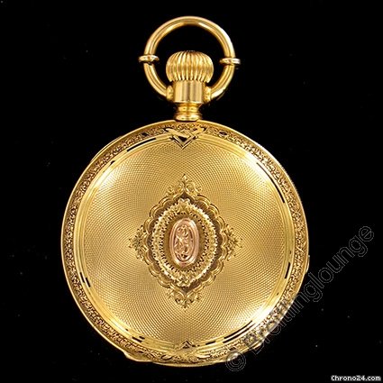 Breitling - Laederich pocket watch 18 Kt Gold