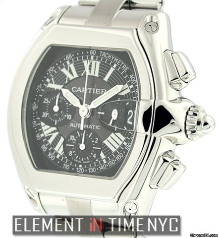 Cartier Roadster Chronograph 40mm Black Dial W62007X6
