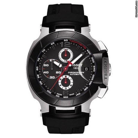 Tissot T Race Chronograph Automatic Black Polyurethane Mens Watch T0484272705700