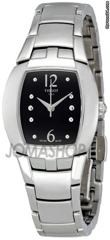 Tissot Femini T Black Dial Stainless Steel Ladies Watch T0533101105700