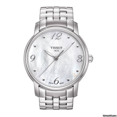 Tissot Lady Round Mother of Pearl Dial Stainless Steel Ladies Watch T0522101111700