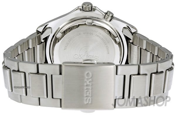 replica Seiko Stainless Steel Black Dial Kinetic Mens Watch SKA477 WATCHES 1
