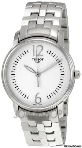 Tissot Lady Round Silver Dial Stainless Steel Ladies Watch T0522101103700