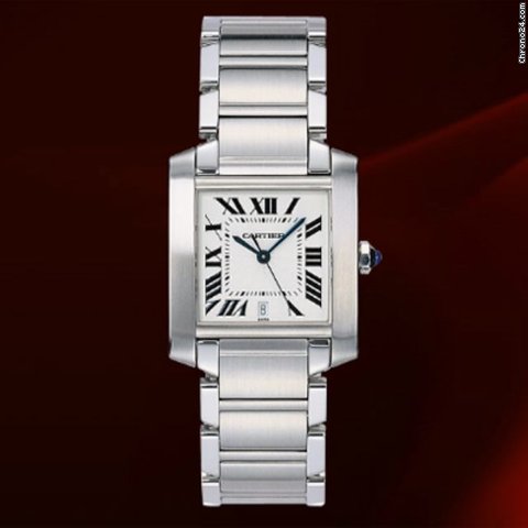 Cartier Tank Francaise Acciaio Big Size Ref.w51002q3