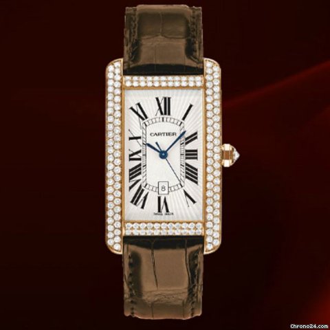 Cartier Tank Americaine Big Size Oro Rosa Nuovo Box & Paper