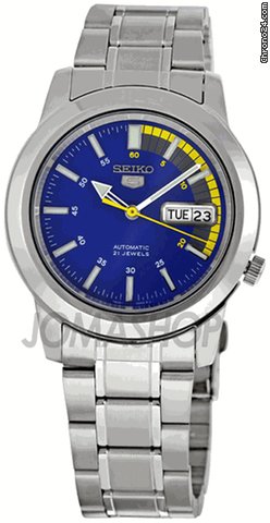 Seiko 5 Blue Automatic Mens Watch SNKK27