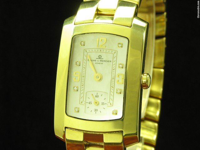 replica Baume & Mercier & Hampton Milleis 18kt. Gold Damenuhr WATCHES 1