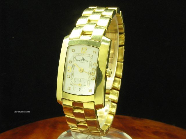 Baume & Mercier &  Hampton Milleis 18kt. Gold Damenuhr