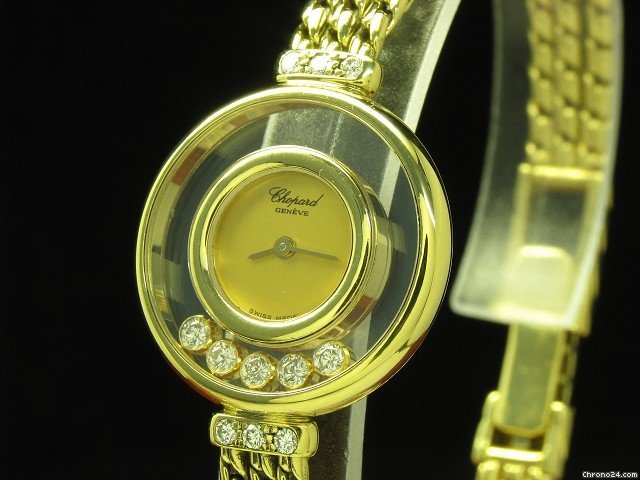 replica Chopard Happy Diamonds 18kt Gold Damenuhr Mit Brillant Besatz WATCHES 1 