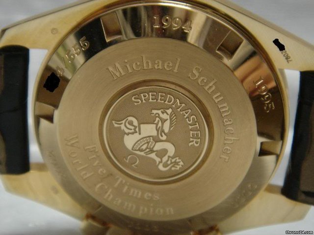 replica Omega Speedmaster Broad Arrow Schumacher Oro Rose Gold Limited WATCHES 1 