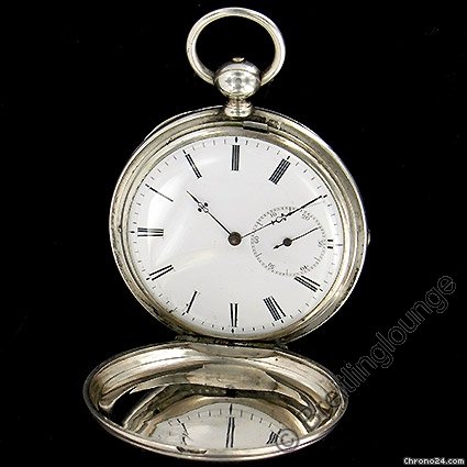 Breitling Laederich 935 silver pocket watch