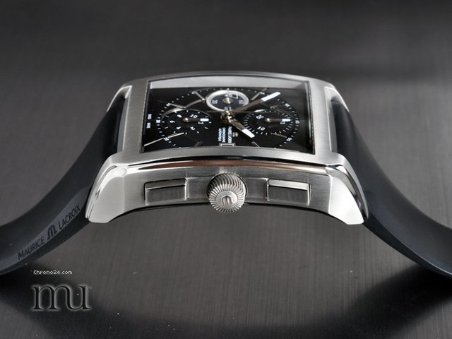 replica Maurice Lacroix Pontos Rectangulaire Titan mit Kautschukarmand, neu, on hold WATCHES 1 