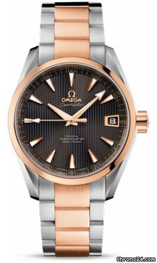 Omega Seamaster Aqua Terra Chronometer 38.5 mm Steel And Red Gold