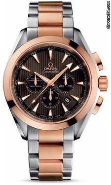 Omega Seamaster Aqua Terra Chronograph Steel And Red Gold
