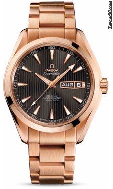 Omega Seamaster Aqua Terra Annual Calendar Red Gold
