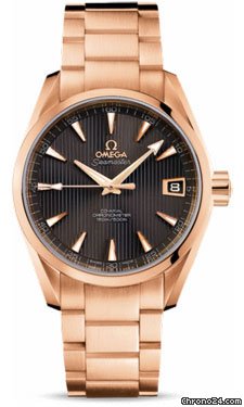 Omega Seamaster Aqua Terra Chronometer 38.5 mm Red Gold