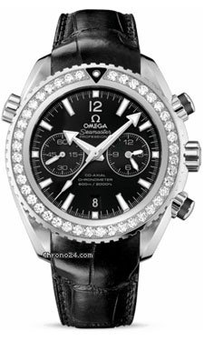 Omega Seamaster Planet Ocean Chrono 45.5 mm Stainless Steel On Leather