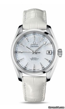 Omega Seamaster Aqua Terra Chronometer 38.5 mm Stainless Steel On Leather