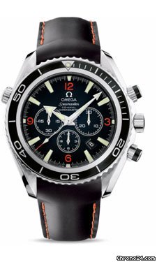 Omega Seamaster Planet Ocean Chrono 45.5 mm Stainless Steel On Rubber