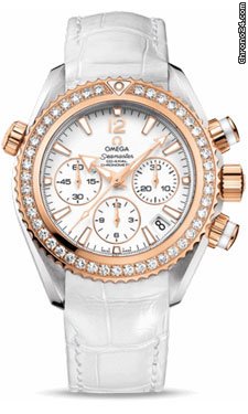 Omega Seamaster Planet Ocean Chrono 37.5 mm Red Gold On Leather