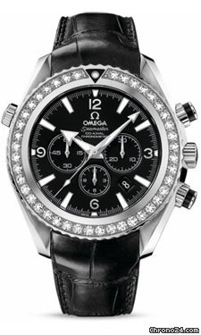 Omega Seamaster Planet Ocean Chrono 45.5 mm Stainless Steel On Leather