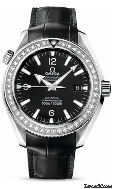 Omega Seamaster Planet Ocean Chrono 42 mm Stainless Steel On Leather
