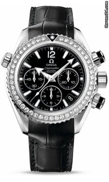 Omega Seamaster Planet Ocean Chrono 37.5 mm Stainless Steel On Leather
