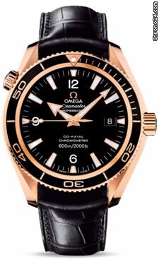 Omega Seamaster Planet Ocean 42 mm Red Gold On Leather