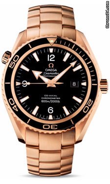 Omega Seamaster Planet Ocean Big Size Red Gold