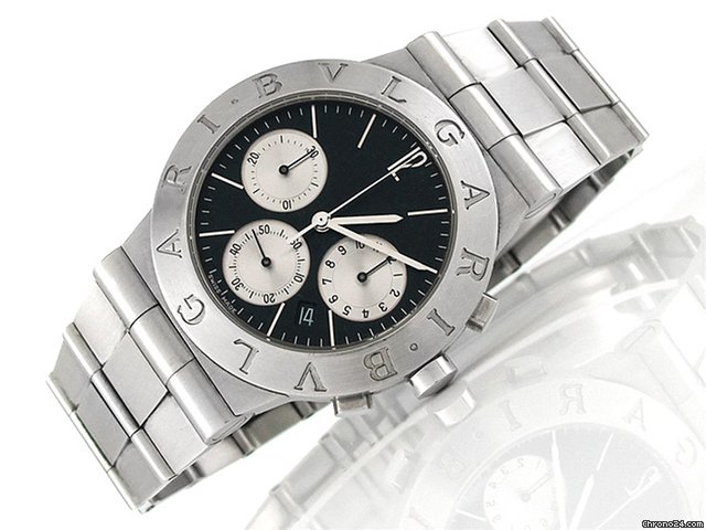 Bulgari "DIAGONO" Edelstahl Quarz