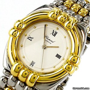 Chopard "Gstaad", Stahl/18K Gold, 2 Ersatzglieder