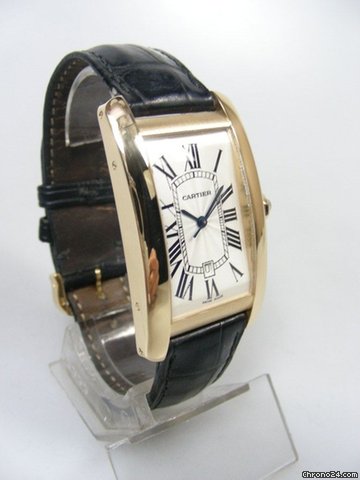 replica Cartier Tank Americaine grande taille/big size yellow gold WATCHES 1 
