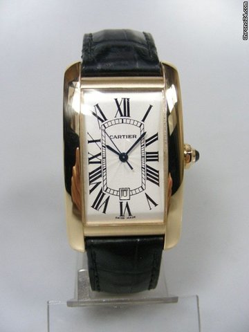 Cartier Tank Americaine grande taille/big size yellow gold