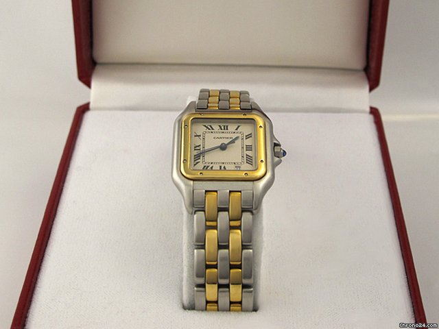 Cartier "Panthere" - Stahl/Gelbgold
